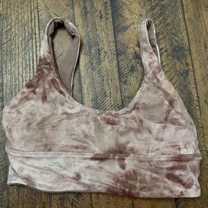 Lululemon Align Bra Shine in Diamond Dye Misty Shell Cacao Diffuse Dot Foil